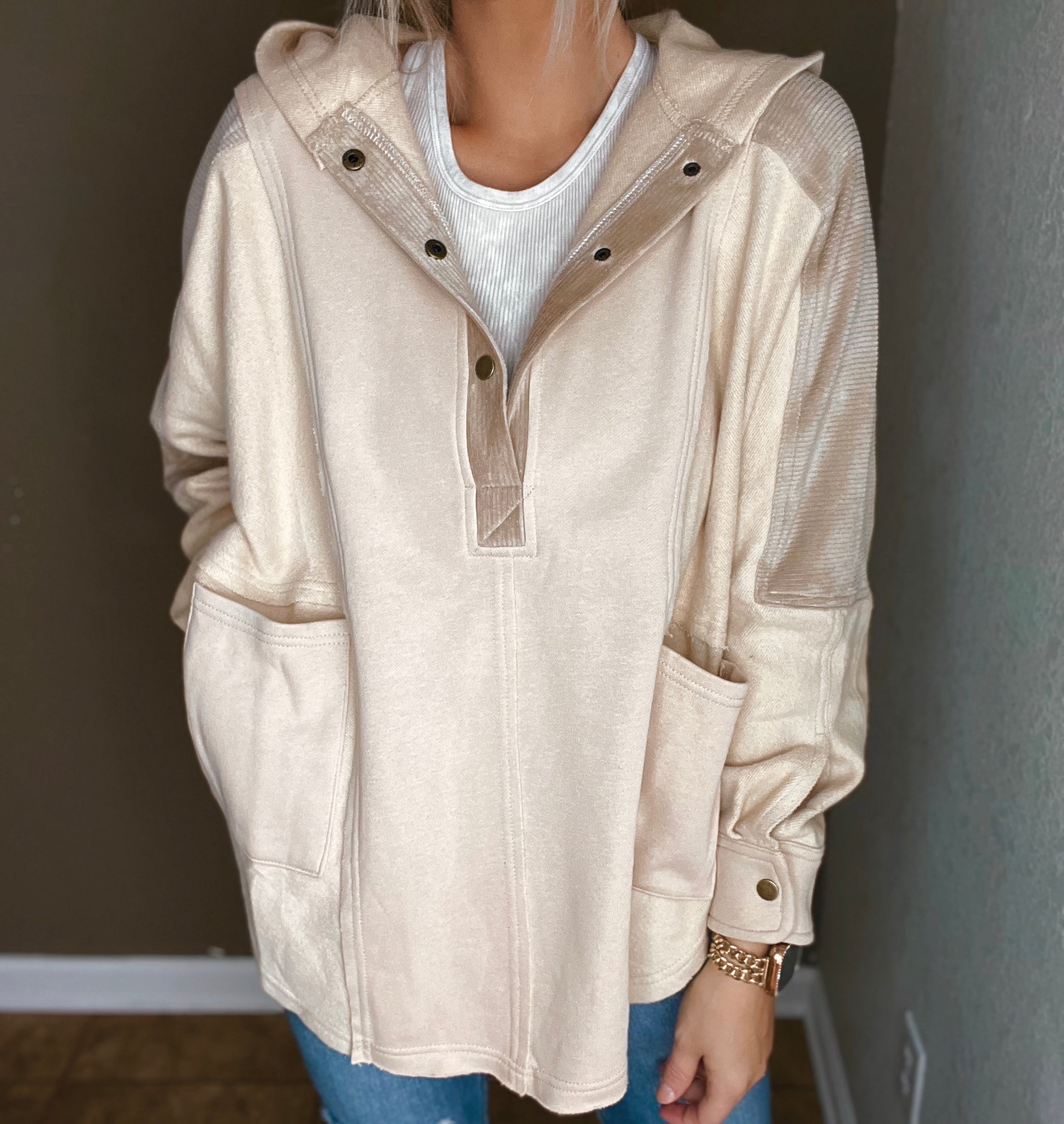 Oat Dove Pullover