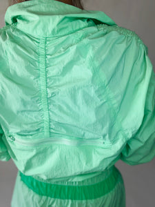 Apple Sporty Shirred Windbreaker