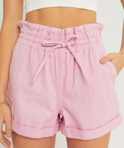 Pastel Pink High Rise Short